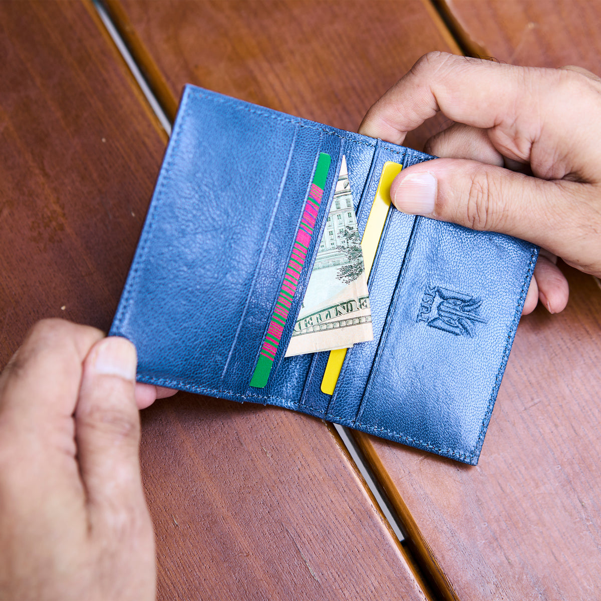 Leonardo | Folded Credit Card Case-Tusk