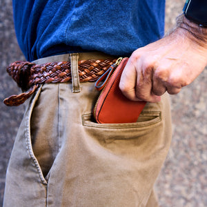 5 of 17: BRAD SMALL ZIP CARD WALLET-Tusk