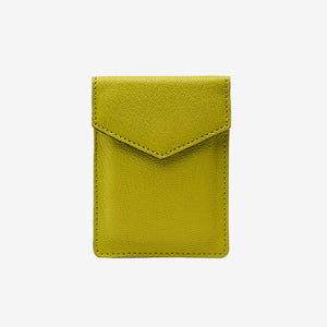 1 of 10: tusk-2002-mini-leather-card-case-avocado-front