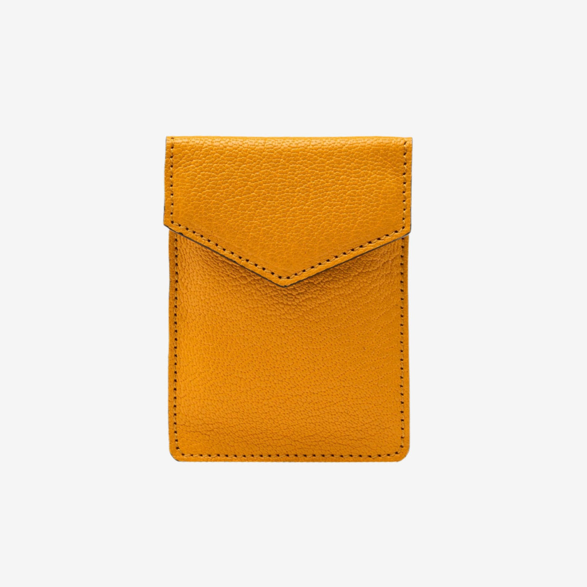 tusk-2002-mini-leather-card-case-orange-front