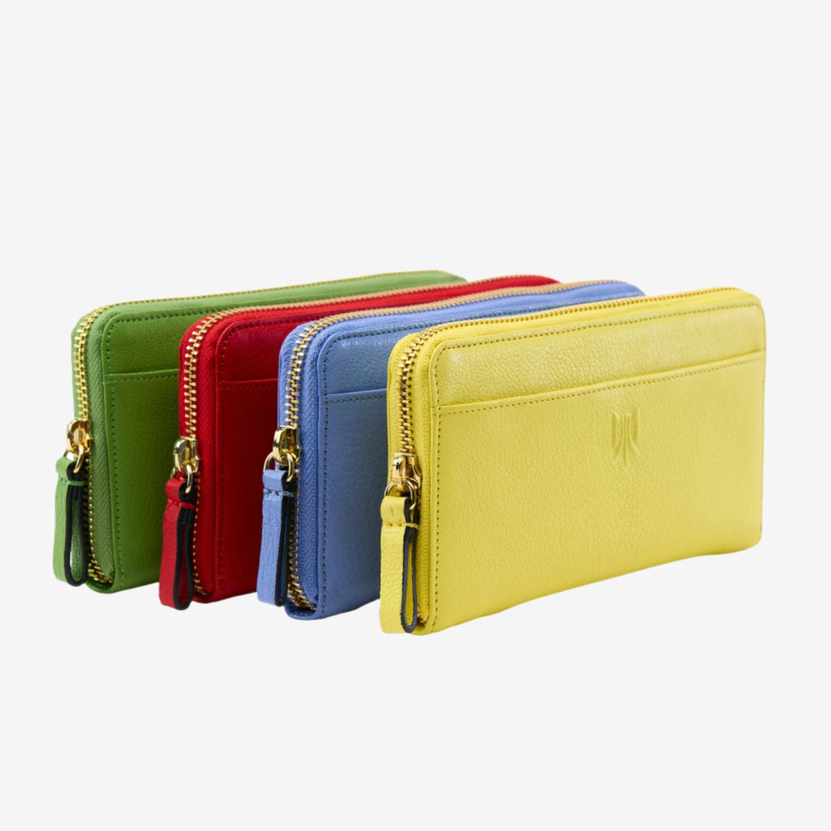 SUGAR SINGLE ZIP WALLET-Tusk - FRENCH BLUE, MINT, LEMON, RED