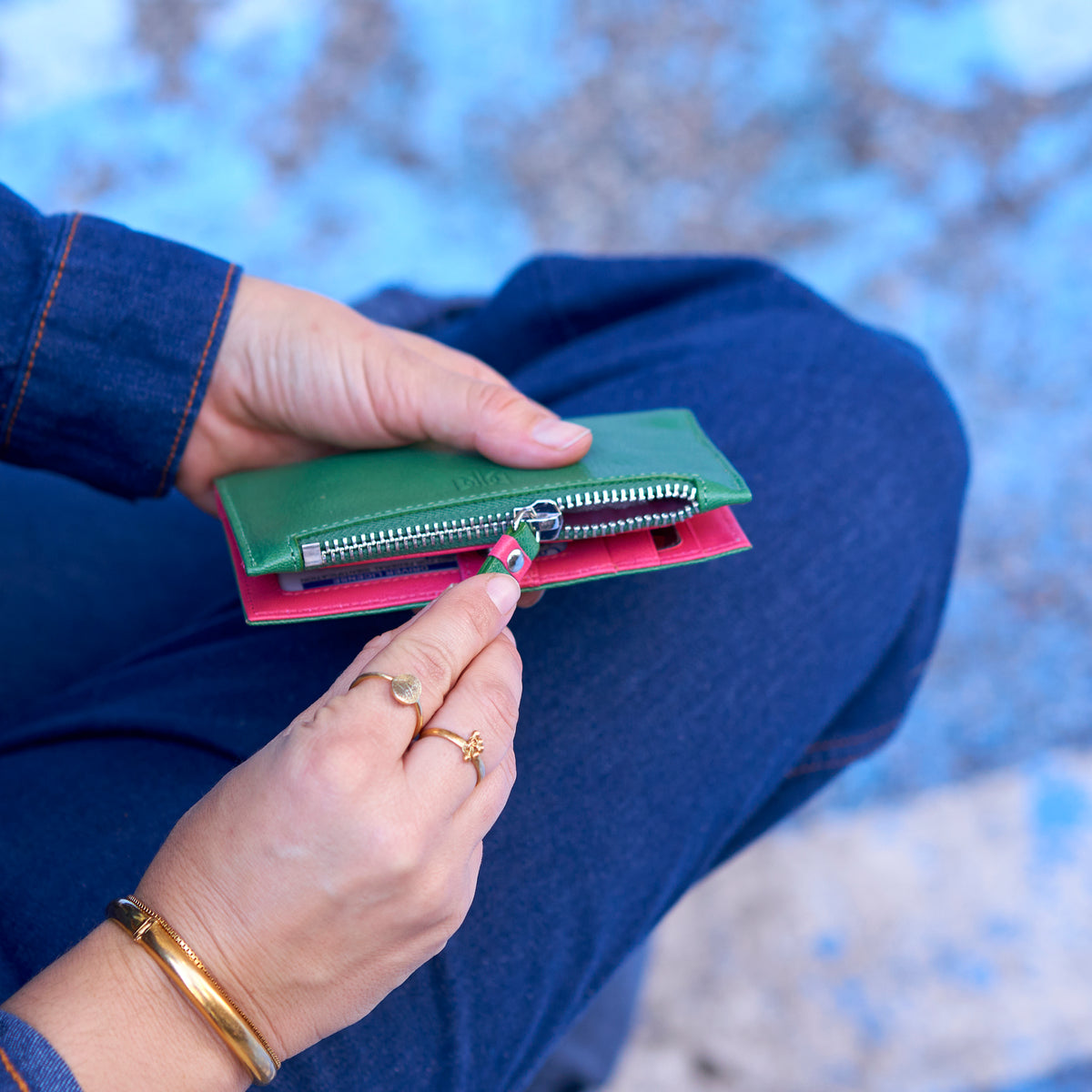 Siam | Slim Card Case w/Zip Coin Pocket-Tusk