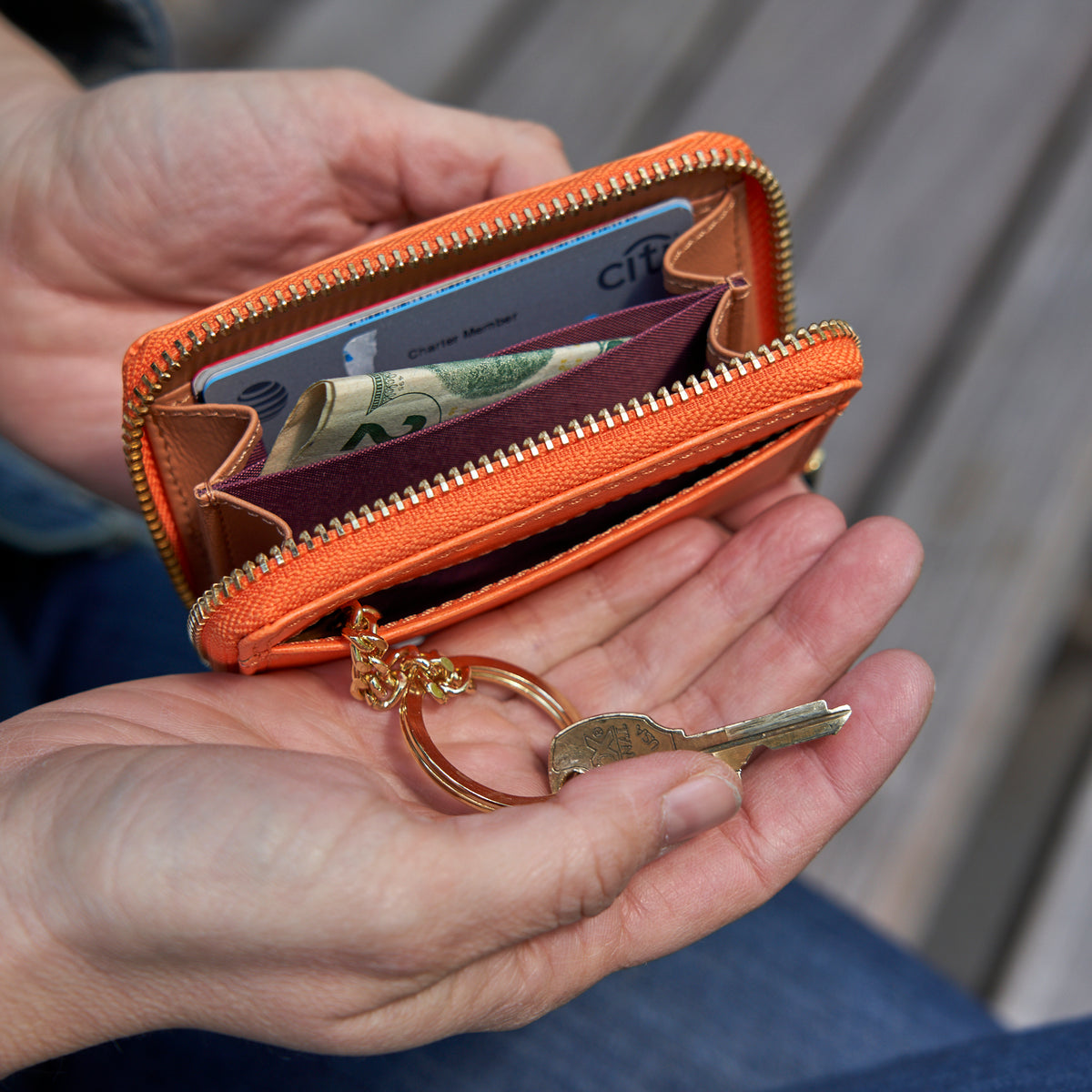 Madison | Coin and Card Case-Tusk